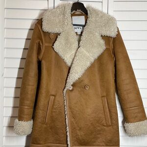 NVLT Vegan Shearling Winter Coat